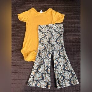 Kate Quinn | body suit & flare leg pant set | 12-18